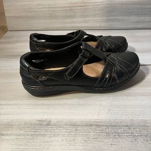 Clarks Collection Soft Cushion Sz 10 Dark Brown leather